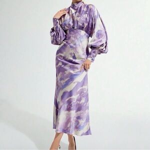 Elegant Purple Women's Dress Size 8/10